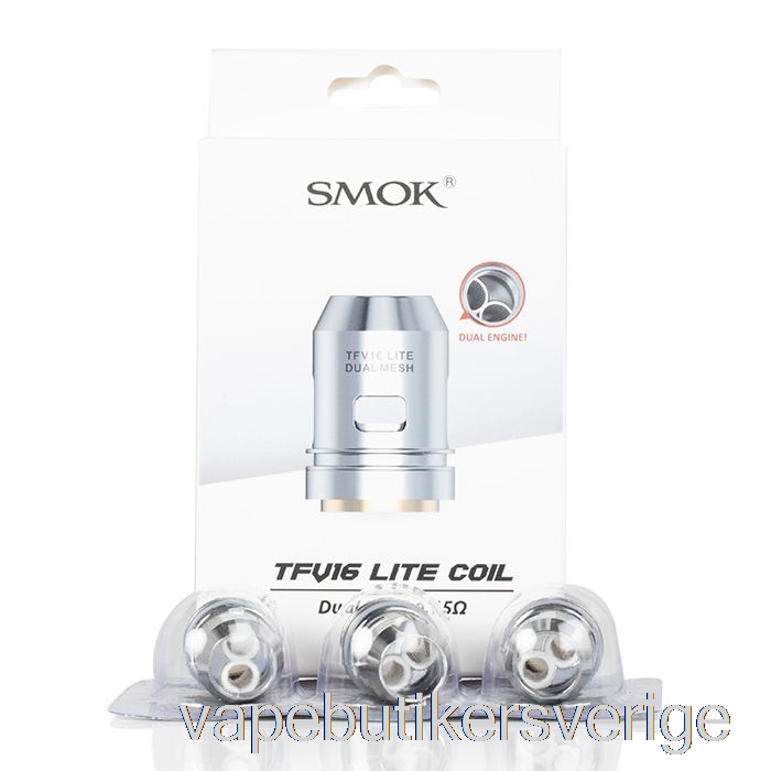 Vape Sverige Smok Tfv16 Lite Utbytesspolar 0,15ohm Dubbla Mesh-spolar
